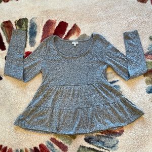 love, Fire grey flare sweater blouse
